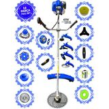 Wacker Pro German Wkr-7700 Hero Yan Tipi Benzinli Ot Çalı Çim Biçme Tırpanı+ 12 Pcs Komple Tam Setli