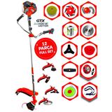 Wacker Pro German Wkz-4000 G-Tec Yan Tipi Benzinli Ot Çalı Çim Biçme Tırpanı+ 12 Pcs Komple Arazi Setli