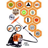 Wacker Pro German Wr-475 Pro Seri Sırt Tipi Benzinli Ot Çalı Çim Biçme Tırpanı+ 11 Pcs Full Set Hali Yıkamalı