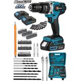 Wacker Pro Germany 013 Yeni Akilli Sistem Komursuz Motor 258 VF 90 Parça Çift Akülü Vidalama Matkap