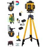 Wacker Pro Germany 12 Köşe 360 Derece Yeşil Çizgi Artı Lazer Terazi + 1.5 MT TRİPOD Ayak Kumandalı 40 Mt Menzil