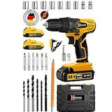 Wacker Pro Germany Orange Starwalt XR Prof 58 V 12 Ah Çelik Şanzuman Çift Akülü Şarjlı Matkap+Tamir Seti