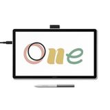 Wacom One 14 ekran grafik tableti - DTC141W0-14,0 inç Full HD çizim tableti, pilsiz, yansıma önleyici ekran, – Windows, MacOS ve ChromeOS ile uyumlu