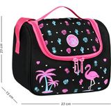 Waddell Flamingo Desenli Termal Beslenme Çantası 1 Adet 23x23x13 cm Siyah Renkli