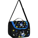 Waddell Lisanslı Astronot Desenli Beslenme Çantası - Mavi - Siyah