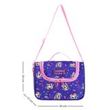 Waddell RoyalGlow Lisanslı Waddell Mor Kedi Desenli Termal Beslenme Çantası