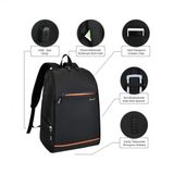 Waddell Siyah Smart Bag Gizli Usb Şarj Girişli Akıllı Sırt Çantası ( 3050)