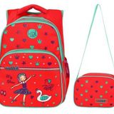Waddellbag Kız Çocuk Kırmızı Balerin İlkokul Sırt Çantası