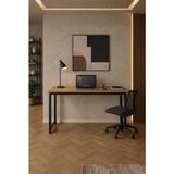 Wadlex Çam Çalışma Masası Minimal Bilgisayar Masası Ofis ve Ev Için Modern Masa - 120x60 - Çam - Siyah