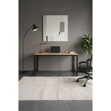 Wadlex Çam Siyah Çalışma Masası Minimal Bilgisayar Masası Ofis ve Ev Için Modern Masa - Çam - Siyah - 140X60