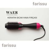 Waer WA-4118 Saç Şekillendirici Fön Tarağı | Düzleştirici & Kurutucu | 3’ü 1 Arada Profesyonel - Renkli