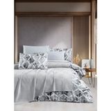 Waffle Gri Renk Pikeli Çift Kişilik Nevresim Takımı - 200 x 220 cm