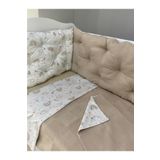 Waffle Pike Kumaş ve Dağ Desenli Kombin 100x200 Nevresim Takımı ve Kenar Koruma.