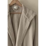 Waffle Unisex Pamuklu Pike Bornoz Bej