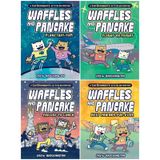 Waffles and Pancake Series 4 Books Set - Planetary-YUM, Flight or Fright, Failure to Lunch, Best Friends Fur-Ever