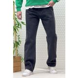 WAFRA Erkek Beli Lastikli Rahat Kullanım Baggy Kot Pantolon