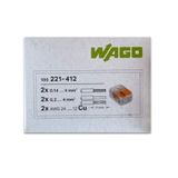 Wago 221-412 2li Yaylı Tırnaklı Klemens 4mm 100 Adet Kutu