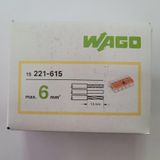 Wago 221-615 5'li Yaylı Tırnaklı Klemens 6mm 15 Adet Kutu