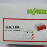 Wago Buat Klemensi 4x2.5mm 100 Adet Kutu