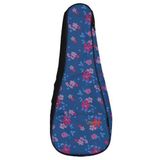 Wagon 03 Serisi Tenor Ukulele Çantası - Hibiskus Mavi