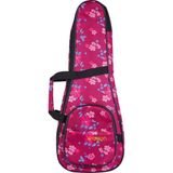 Wagon 04 Serisi Soprano Ukulele Çantası - Hibiscus Pembe