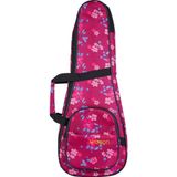 Wagon 04 Serisi Tenor Ukulele Çantası - Hibiscus Pembe