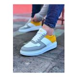 Wagoon WG011 Beyaz Sarı Erkek Casual Ayakkabı