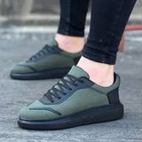 Wagoon WG019 Haki Triko Erkek Casual Günlük Ayakkabı