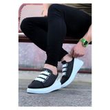 Wagoon WG029 Siyah 3 Bant Legend Taba Kalın Taban Casual Erkek Ayakkabı