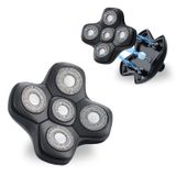 WAHFOX 5 Bıçaklar Manyetik Tıraş Makinesi KAFATASI SHAVER KAFA SHAVER için yedek kafaları