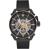 Wainer Otomatik Erkek Kol Saati 46 mm Safir Cam 10 Atm Su Geçirmez - Siyah