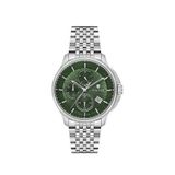 Wainer Wa.19100-c Gümüş Metal Erkek Kol Saati - Yeşil
