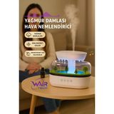 Wair Teknoloji Mini LED Işıklı Buhar Makinesi Aroma Difüzör Hava Nemlendirici – Ferahlık, Işık ve Müzik Bir Arada! - Beyaz