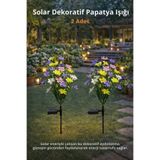 Wair Teknoloji Solar Bahçe Lambası LED Dekoratif Çiçek Aydınlatma Dış Mekan