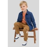 Waka Waka Kids Store Erkek Çocuk Gabardin Gömlek Ceket ve Kargo Cepli Jogger Pantolon Kombin Set - 3 Yaş - Çok Renkli