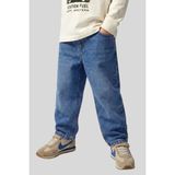 Waka Waka Kids Store Erkek Çocuk Loose Fit Baggy Jean Pantolon Rahat Kesim Denim Serisi - Indigo