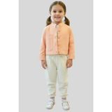 Waka Waka Kids Store Hakim Yaka Cepli Somon Ceket ve Nakış Detaylı Pantolon Seti - Çok Renkli