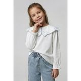 Waka Waka Kids Store Kalp Nakışlı Bebek Yaka Kız Çocuk Bluz - Çok Renkli