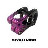 Wake Aluminyum Cnc Gidon Boğazı Çift Renk - 31.8Mm - 28.6Mm - 50Mm 0° - Sm004-Cnc - Siyah Mor