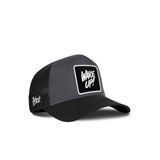 Wake Up Logolu Siyah-Antrasit Trucker Şapka