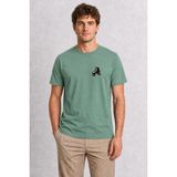 Wakha Erkek Retro Paten Şehir Ruhu Grafik Tasarım - Yeşil - 5XL