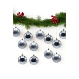 Waldern 6 cm 12li Cici Top Yılbaşı Ağacı Süsü 6 Mat + 6 Parlak