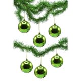 Waldern 6 cm 6lı Yeşil Cici Top Yılbaşı Ağacı Süsü