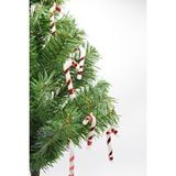 Waldern 6lı Şeker Kamışı Yılbaşı Süs 17cm Xl Kırmızı