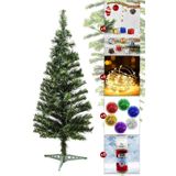 Waldern 90 cm Kar Spreyi 12 Parça Süs 1 Sim Süs 5 metre Led Işık Yılbaşı Çam Ağacı ve Süsleri