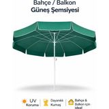 Waldern Garden Eğilebilir Güneş Geçirmez Yuvarlak Plaj Şemsiyesi Dayanıklı Kumaş ile 1,8 x 1,8 m