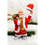 Waldern Hareketli Şapkalı Noel Baba Santa Claus Yılbaşı Süsü 30cm Çok Renkli
