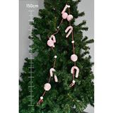 Waldern Premium Collection Luxury 150cm Xl Şeker Kamışı-top Süs Dekoratif Yılbaşı Süsü Çok Renkli