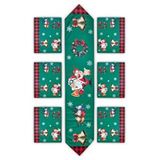Waldern Premium Collection Runner Set 6 1 Yılbaşı Sofra Dekorasyon Çok Renkli