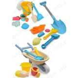 Waldern Toys Lux 24 Parça El Arabası Gemi Büyük Orta Boy Kova Kürek Takımı Plaj Kum Oyun Seti
